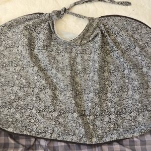 Nursing Shield In Black And White Floral Print